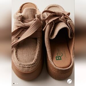 Free People Volo Platform Corduroy Mules Size 7.5